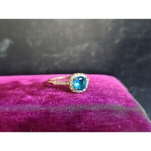 925 Vermeil Statement Ring Vintage, SIZE US 8